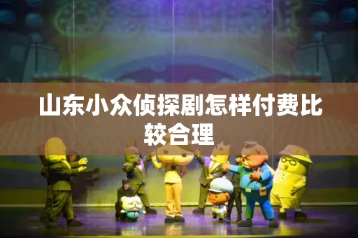 山东小众侦探剧怎样付费比较合理