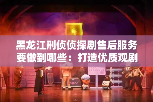黑龙江刑侦侦探剧售后服务要做到哪些：打造优质观剧体验的关键