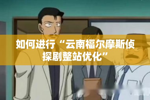 如何进行“云南福尔摩斯侦探剧整站优化”