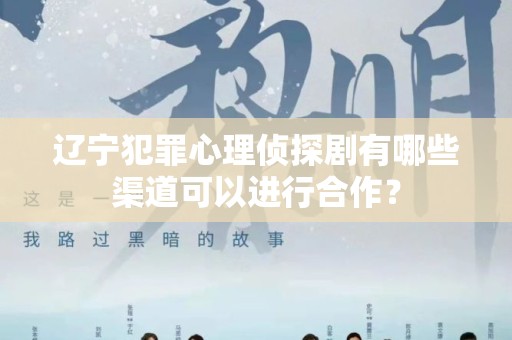 辽宁犯罪心理侦探剧有哪些渠道可以进行合作？