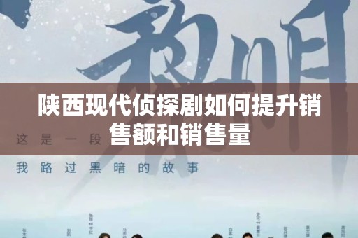 陕西现代侦探剧如何提升销售额和销售量