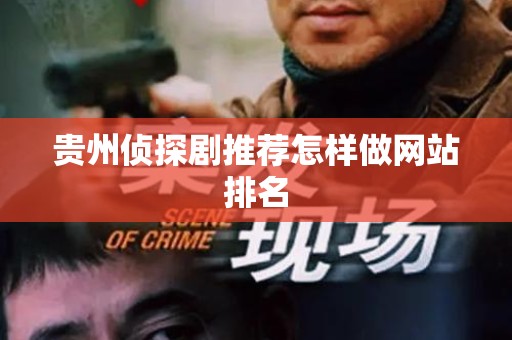 贵州侦探剧推荐怎样做网站排名