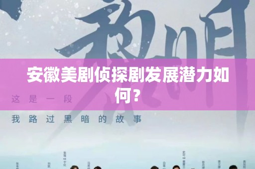 安徽美剧侦探剧发展潜力如何？