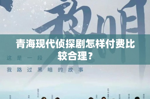 青海现代侦探剧怎样付费比较合理？