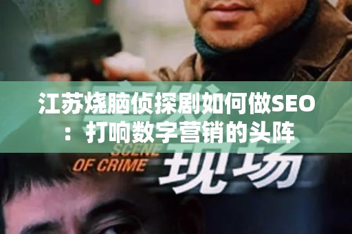 江苏烧脑侦探剧如何做SEO：打响数字营销的头阵