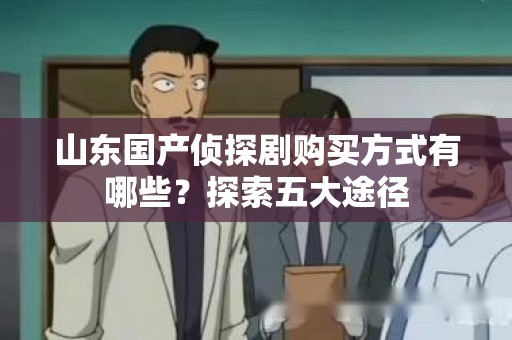 山东国产侦探剧购买方式有哪些？探索五大途径