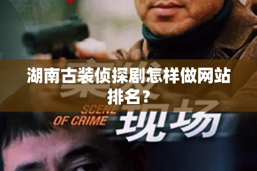 湖南古装侦探剧怎样做网站排名？