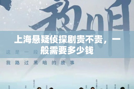上海悬疑侦探剧贵不贵，一般需要多少钱