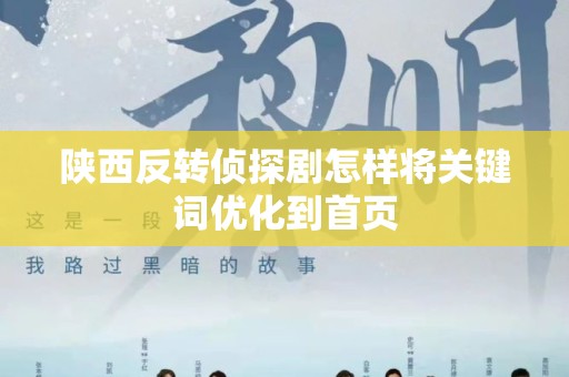 陕西反转侦探剧怎样将关键词优化到首页
